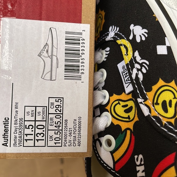 Vans Authentic Better Day Black/True White Men’s - Picture 16 of 16